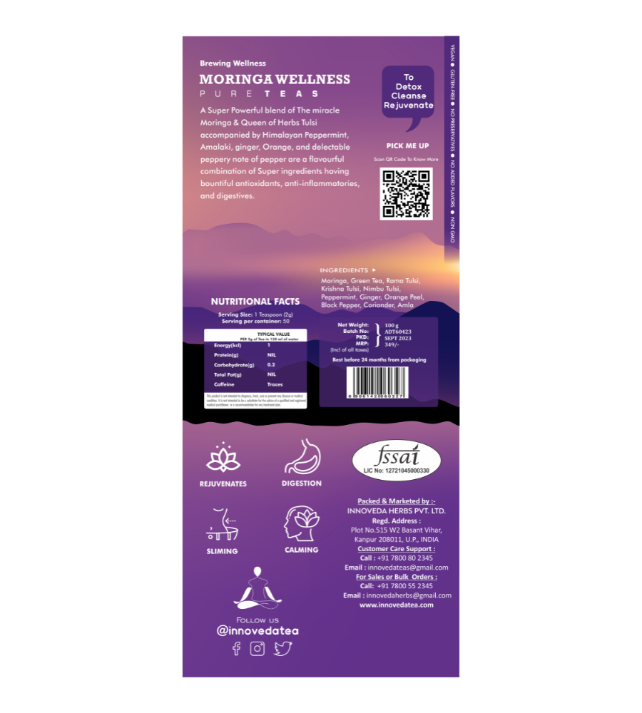 Innoveda Moringa Wellness Tea
